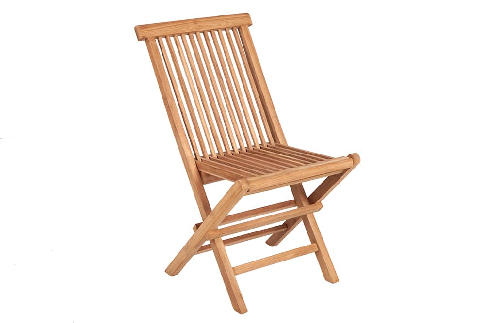 Massiver Gartenstuhl EMPIRE TEAK Teakholz klappbar Hochlehner wetterfest