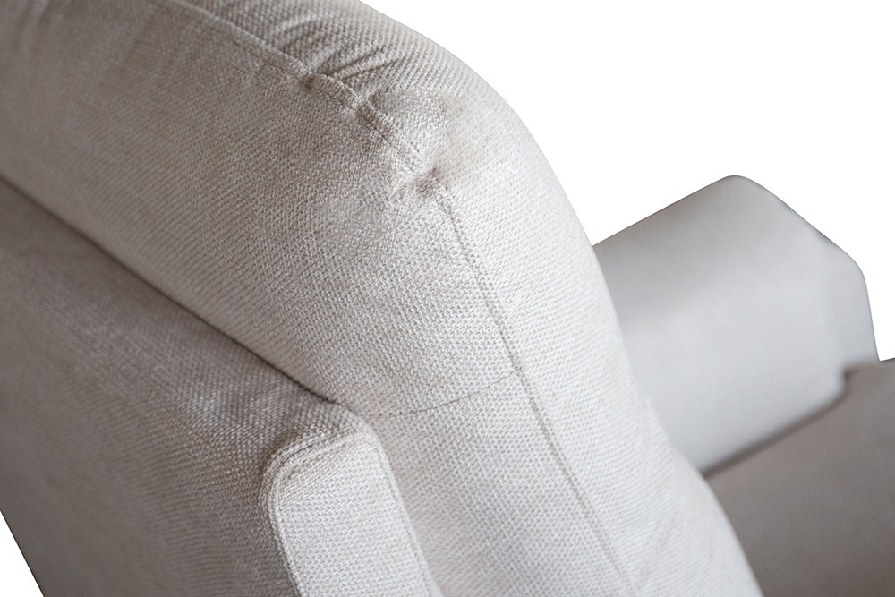 Exklusiver 1er Kinosessel HOLLYWOOD beige Strukturstoff elektrische Liegeposition
