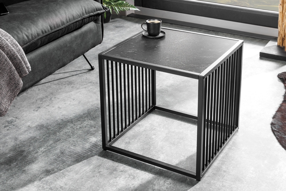Design Beistelltisch ARCHITECTURE 40cm graphit Metall