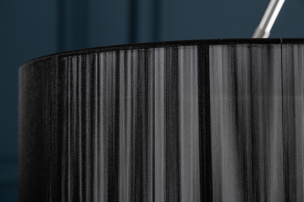 Design Bogenlampe EXTENSO 230cm schwarz Stehlampe mit Marmorfuß