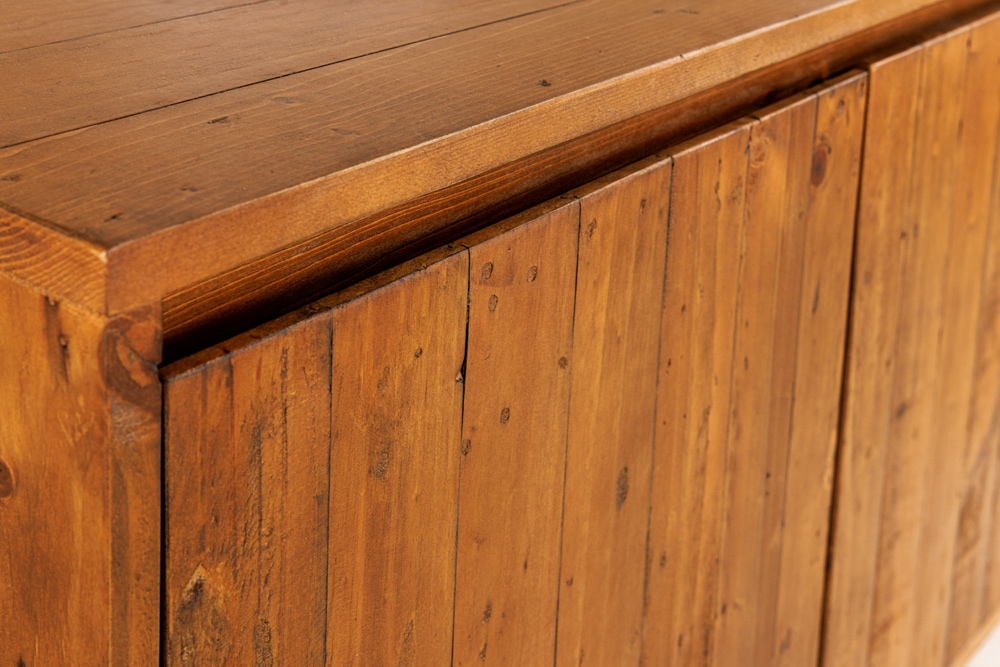 Massives Sideboard FINCA 150cm vintage braun recyceltes Pinienholz