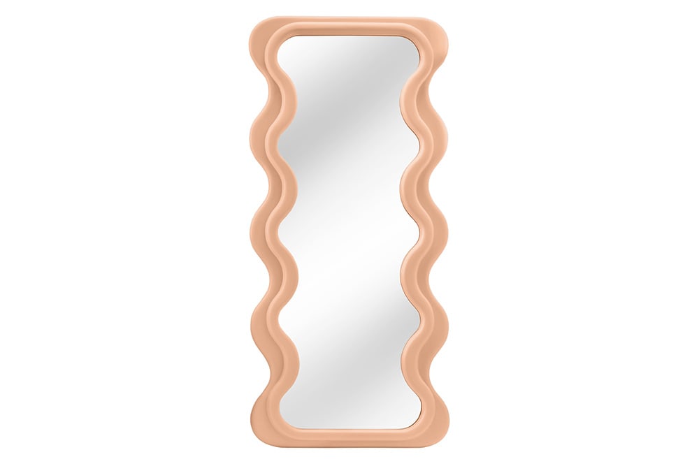 Design Wandspiegel CURVY 160cm apricot Pastell Spiegel