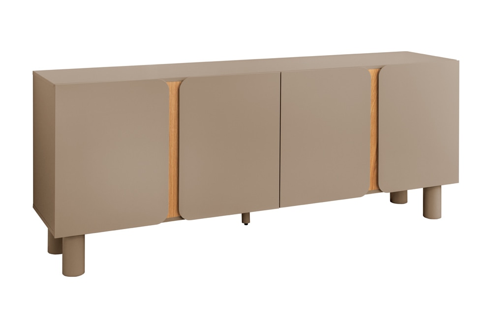 Sideboard COSMO 180cm greige Eiche Soft Close Stauraum