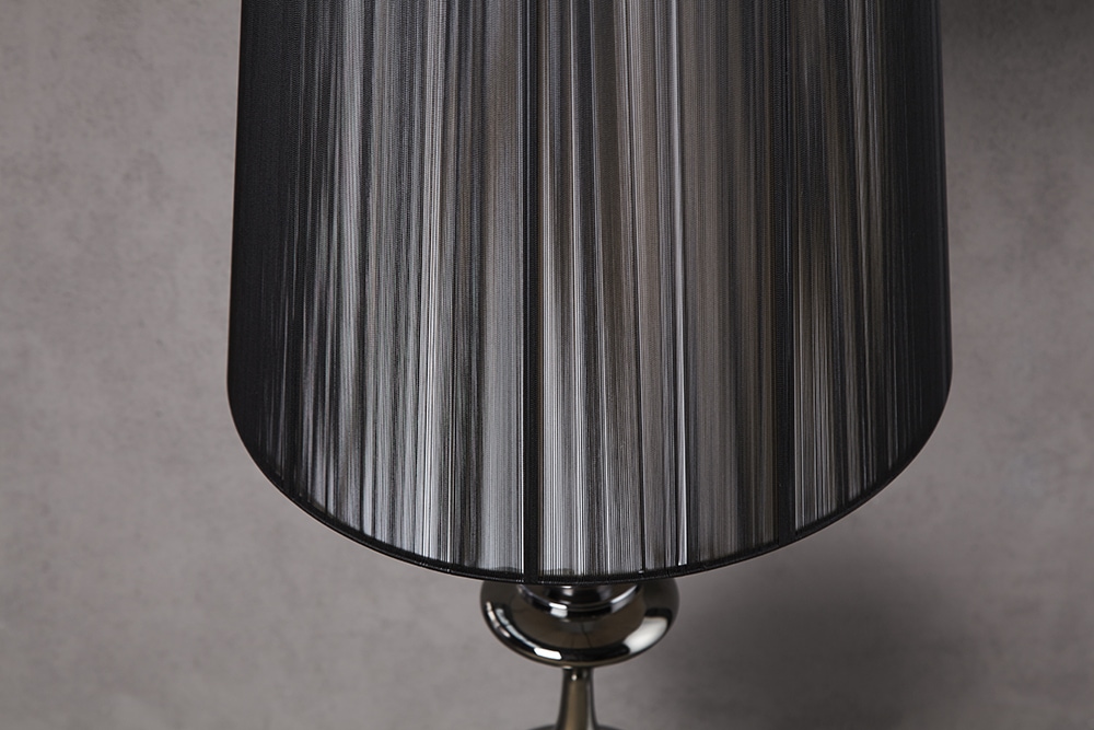 Edle Design Stehlampe LUCIE 160cm schwarz Barock Stil Stehleuchte