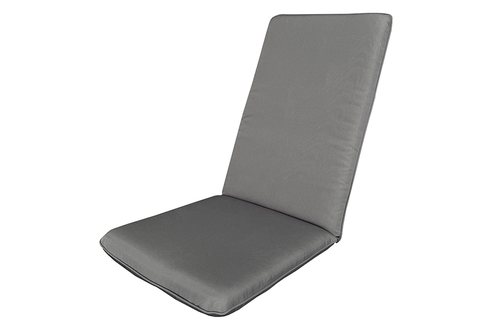 Outdoor Sitzkissen COMFORT LINE 50x122cm anthrazit für Hochlehner-Stuhl Polsterauflage