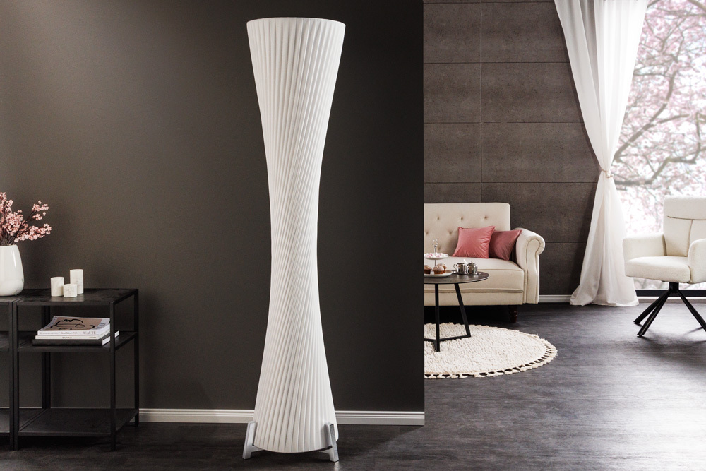Moderne Design Stehlampe PARIS X 180cm weiß Stehleuchte Moderne Design Stehlampe PARIS X 180cm weiß Stehleuchte