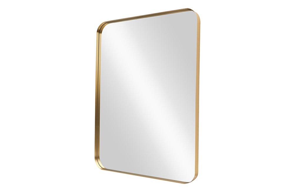 Moderner Wandspiegel AMSTERDAM 100cm gold Aluminium