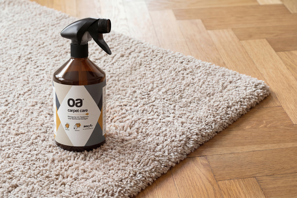 Teppichreiniger OA CARPET CARE 500ml PFC und VOC frei Tiefenreiniger für Textilboden Teppichreiniger OA CARPET CARE 500ml PFC und VOC frei Tiefenreiniger für Textilboden