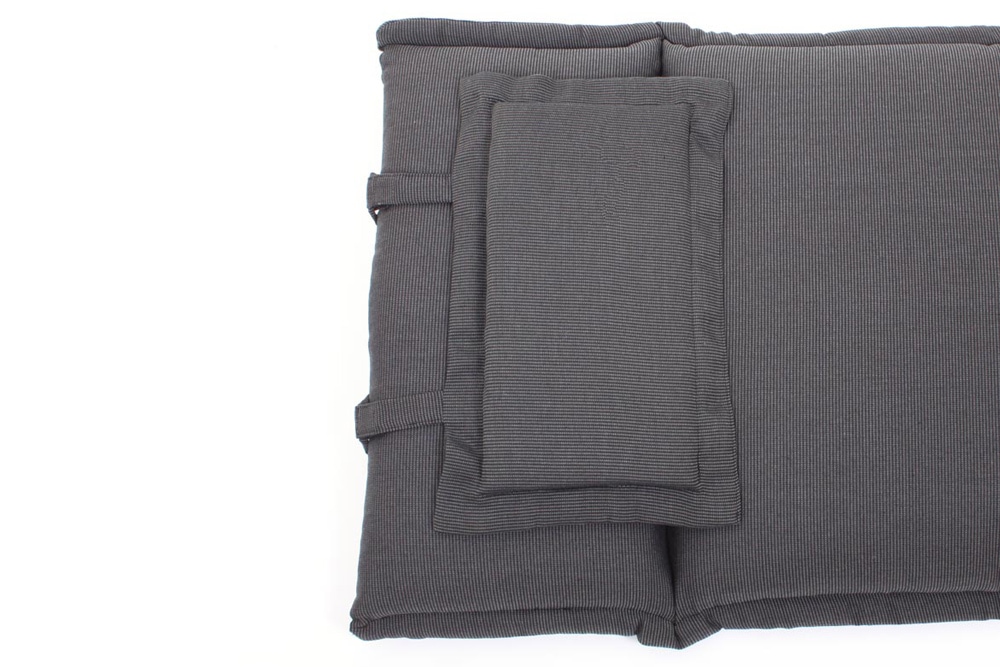 Outdoor Kissen ROG 46x119cm anthrazit Sitzkissen Polster-Auflage für Hochlehner Outdoor Kissen ROG 46x119cm anthrazit Sitzkissen Polster-Auflage für Hochlehner