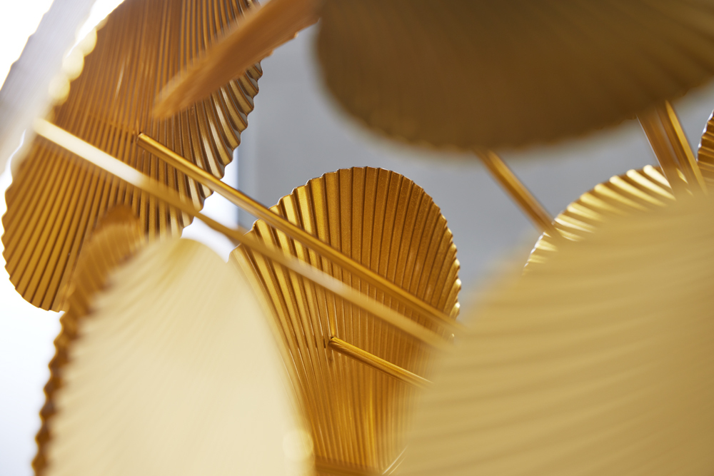 Moderne Design Hängeleuchte INFINITY HOME 65cm gold Pendelleuchte