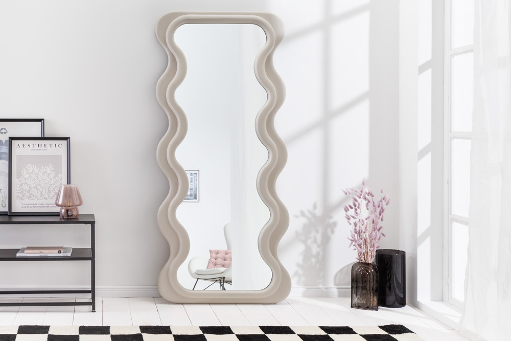 Design Wandspiegel CURVY 160cm greige