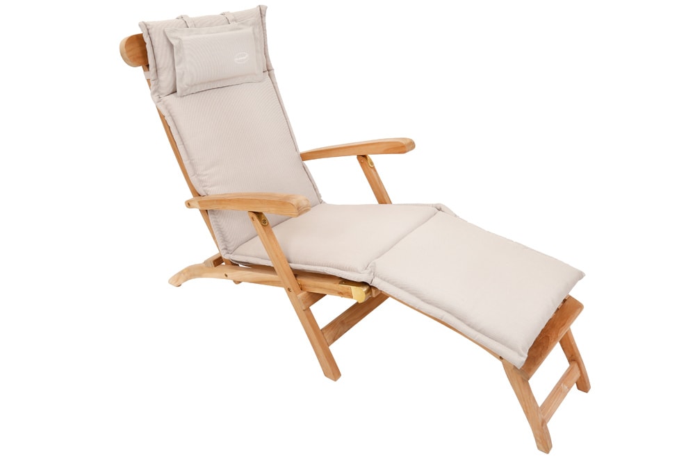 Outdoor Kissen ROG 45x186cm beige Sitzkissen Polster-Auflage für Deckchair Outdoor Kissen ROG 45x186cm beige Sitzkissen Polster-Auflage für Deckchair