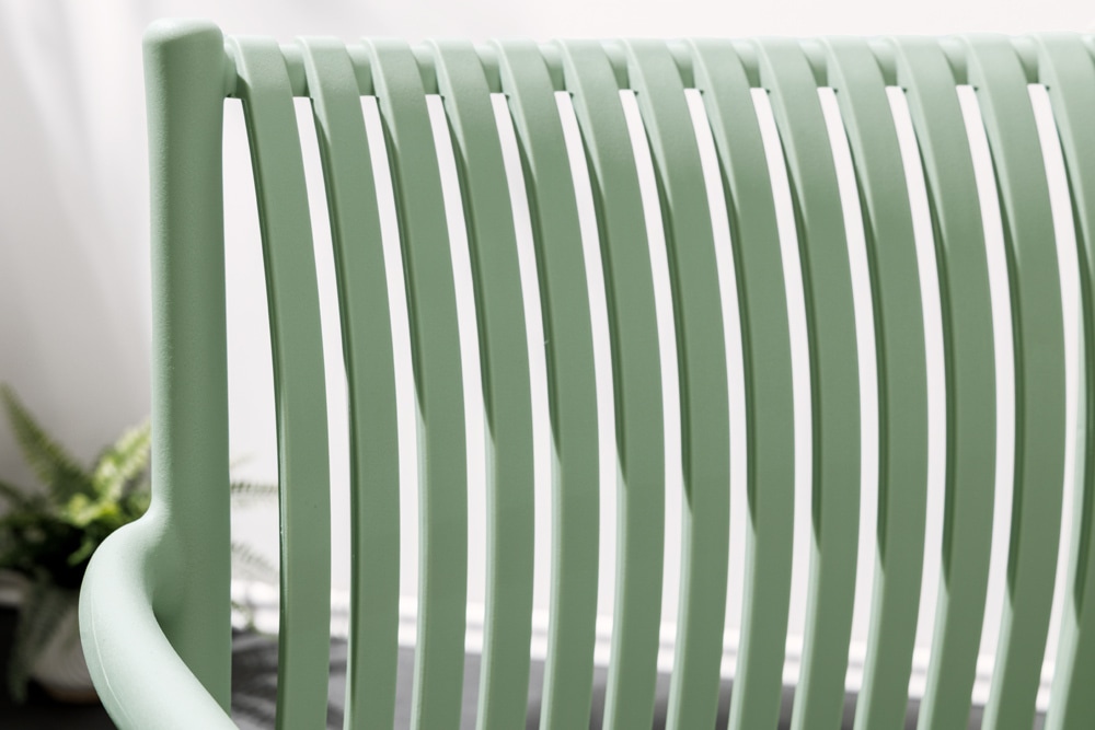 In- und Outdoor Stuhl STUDIO ITALIA salbei stapelbar wetterfest Gartenstuhl