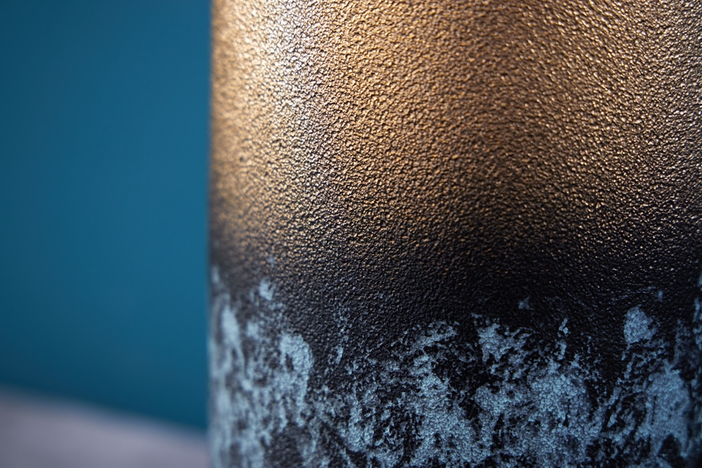 Dekorative Vase ABSTRACT 40cm gold Metall Patina handmade