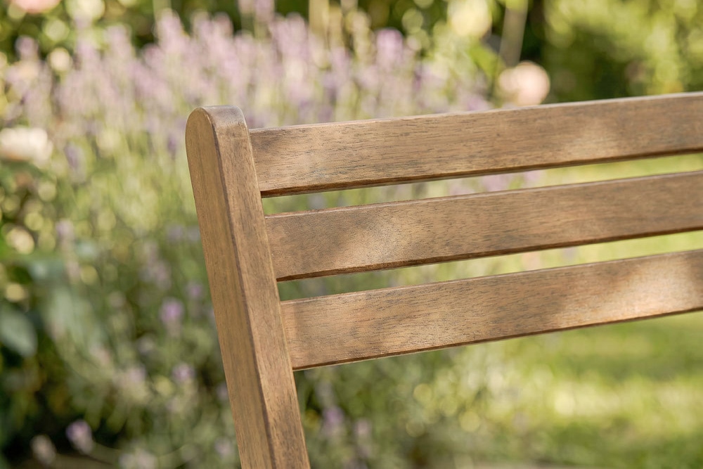 Outdoor Balkon Stuhl BALI natur honey Akazienholz klappbar wetterfest Gartenstuhl