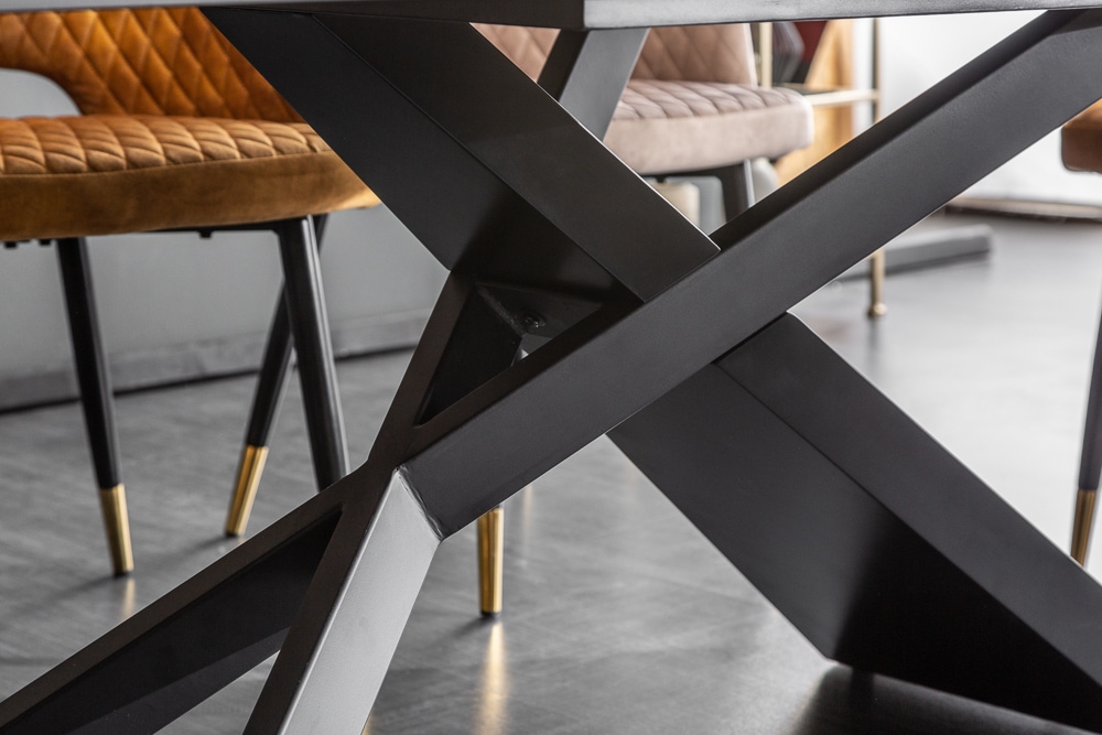 Ausziehbarer Esstisch EUPHORIA 180-220-260cm taupe anthrazit Keramik made in Italy