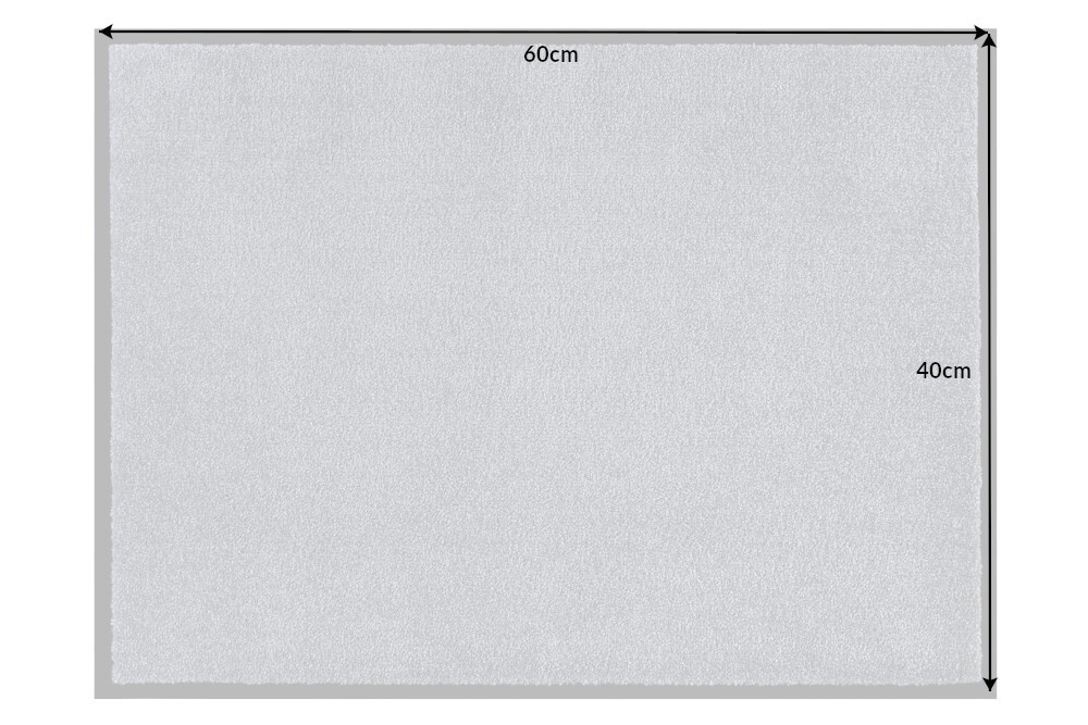 Strapazierfähige Fußmatte CLEAN 60x40cm hellgrau Fußabtreter Modern Design