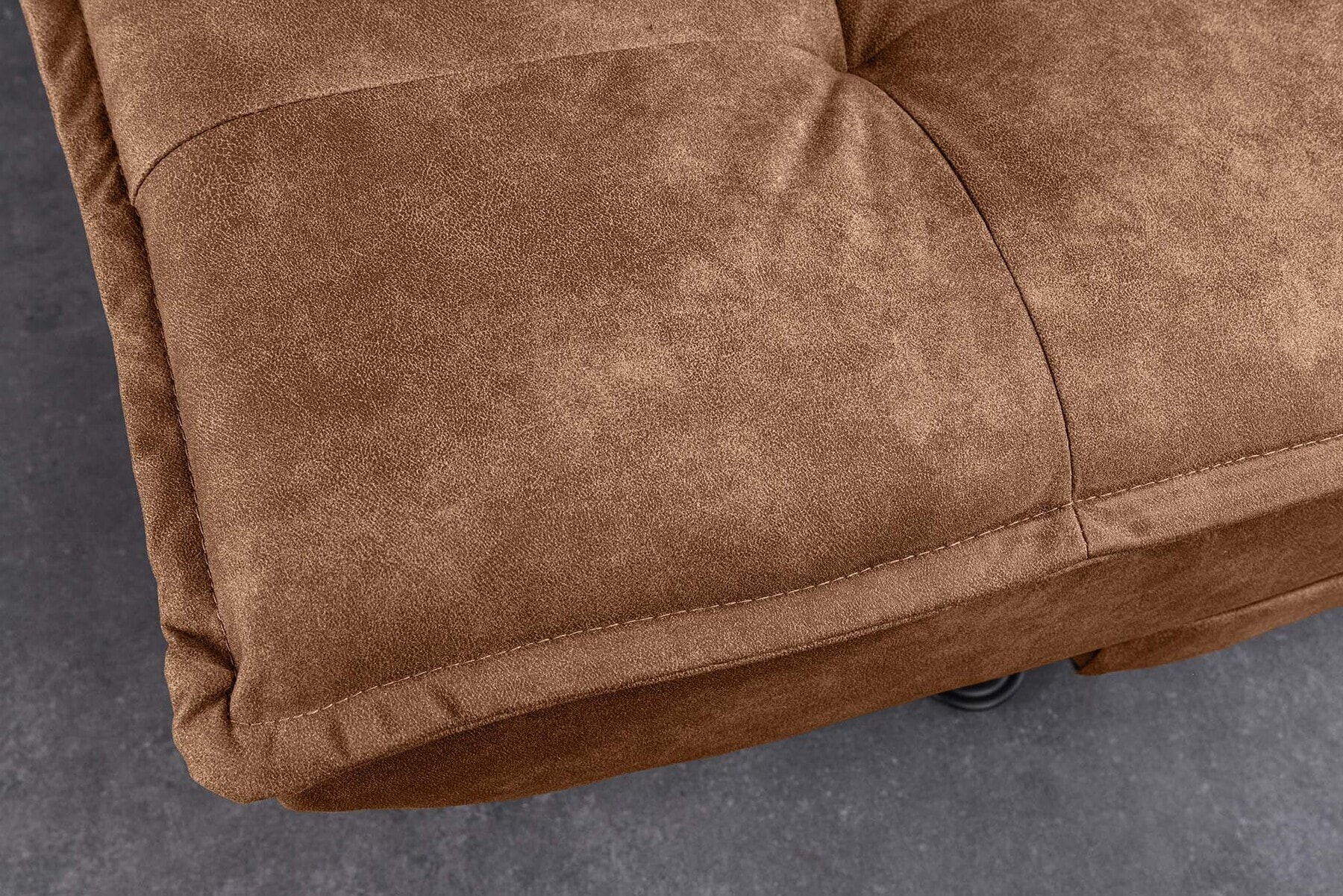Modernes Schlafsofa JAZZ 190cm antik braun Microfaser 3-Sitzer Couch