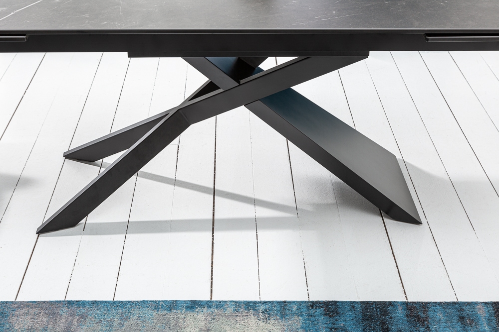 Ausziehbarer Esstisch EUPHORIA 180-220-260cm Graphit Keramik made in Italy