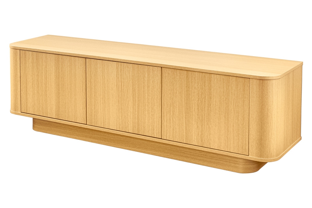 Modernes TV-Board VALHALLA WOOD 160cm natur Eichenholz Lowboard mit Stauraum