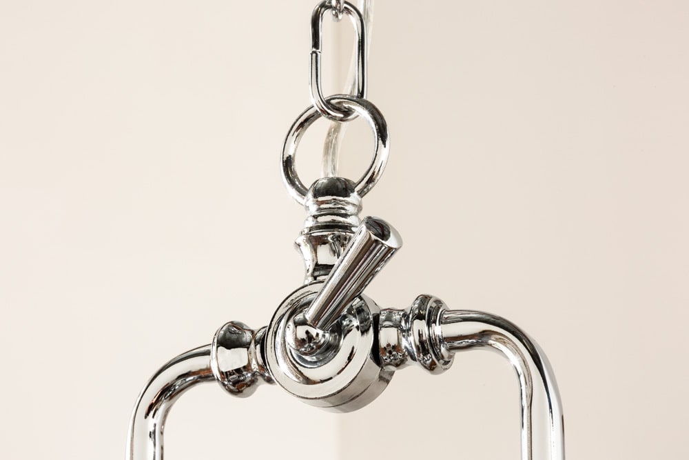 Industrial Hängelampe INDUSTRIAL 45cm silber Chrom Designklassiker