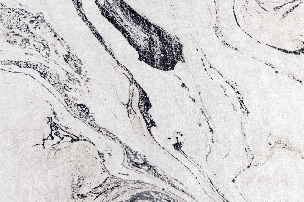 Design Teppich ART RUGS 230x160cm weiß grau Flachgewebe Indoor