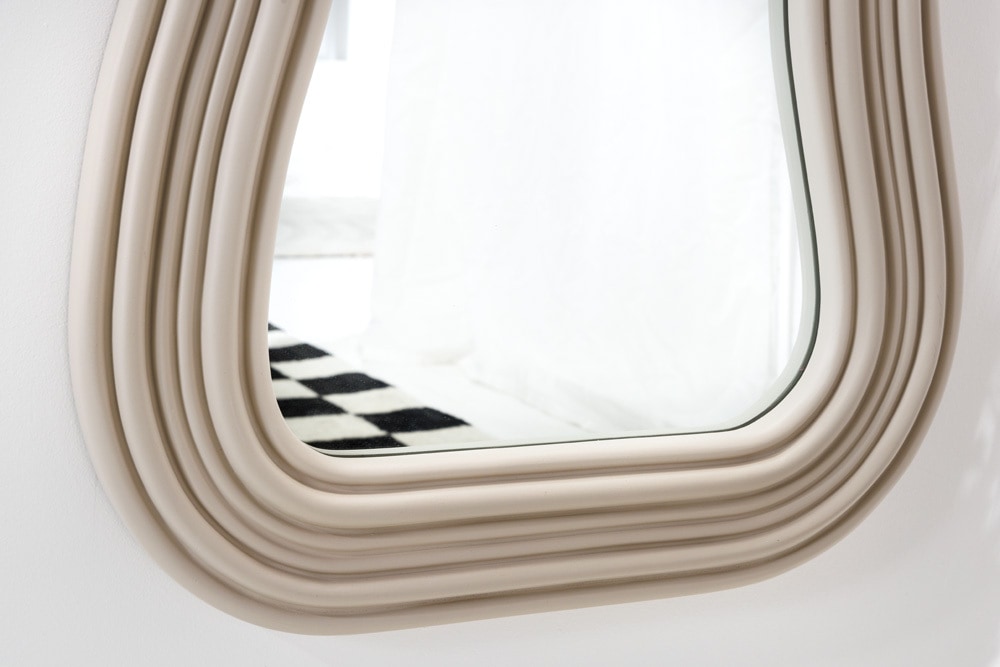 Design Wandspiegel ALICE II 100cm pastell greige