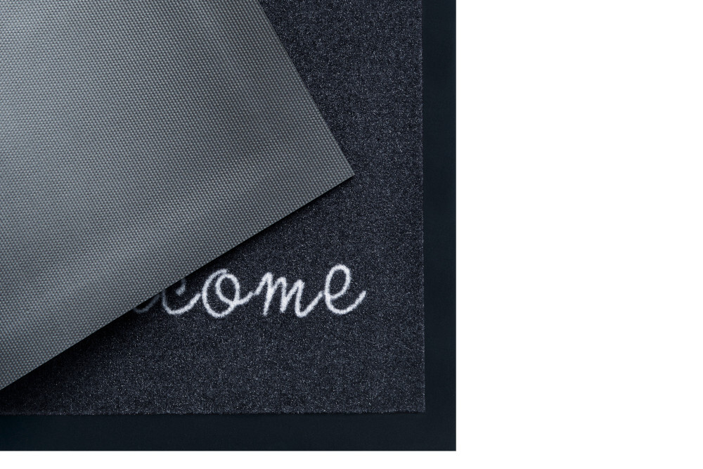 Strapazierfähige Fußmatte CLEAN WELCOME 75x45cm anthrazit Fußabtreter