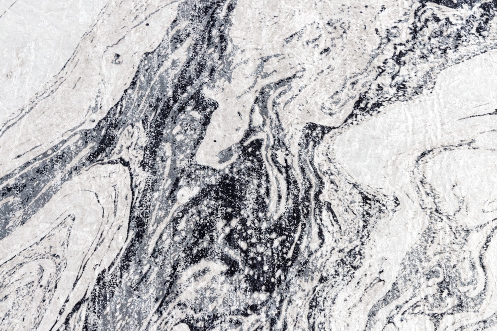 Design Teppich ART RUGS 230x160cm weiß grau Flachgewebe Indoor