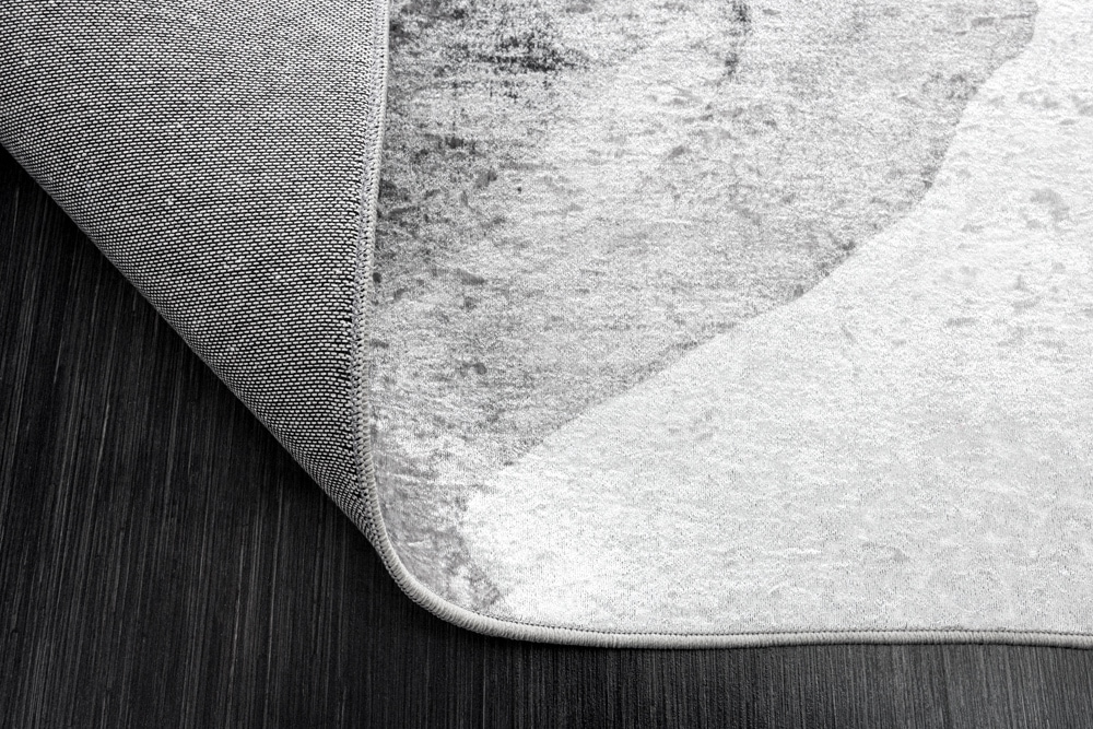 Design XXL Teppich ART RUGS 350x240cm grau weiß Flachgewebe Indoor