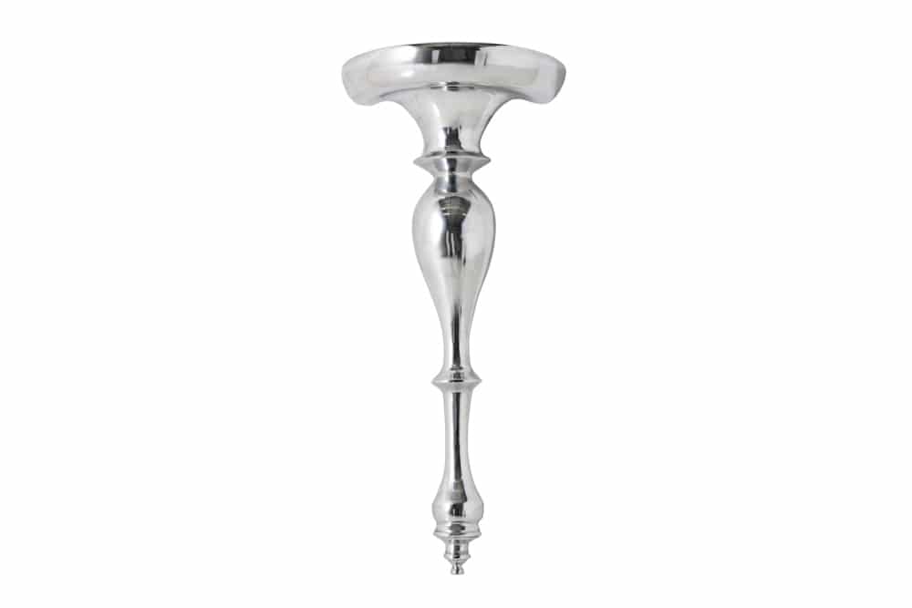 Barocke Wandkonsole SCALA 80cm silber Aluminium Wandregal