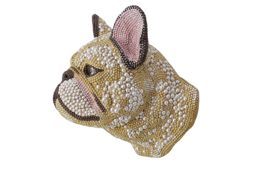 Extravagante Wanddekoration FRENCH BULLDOG 25cm mehrfarbig handmade Extravagante Wanddekoration FRENCH BULLDOG 25cm mehrfarbig handmade