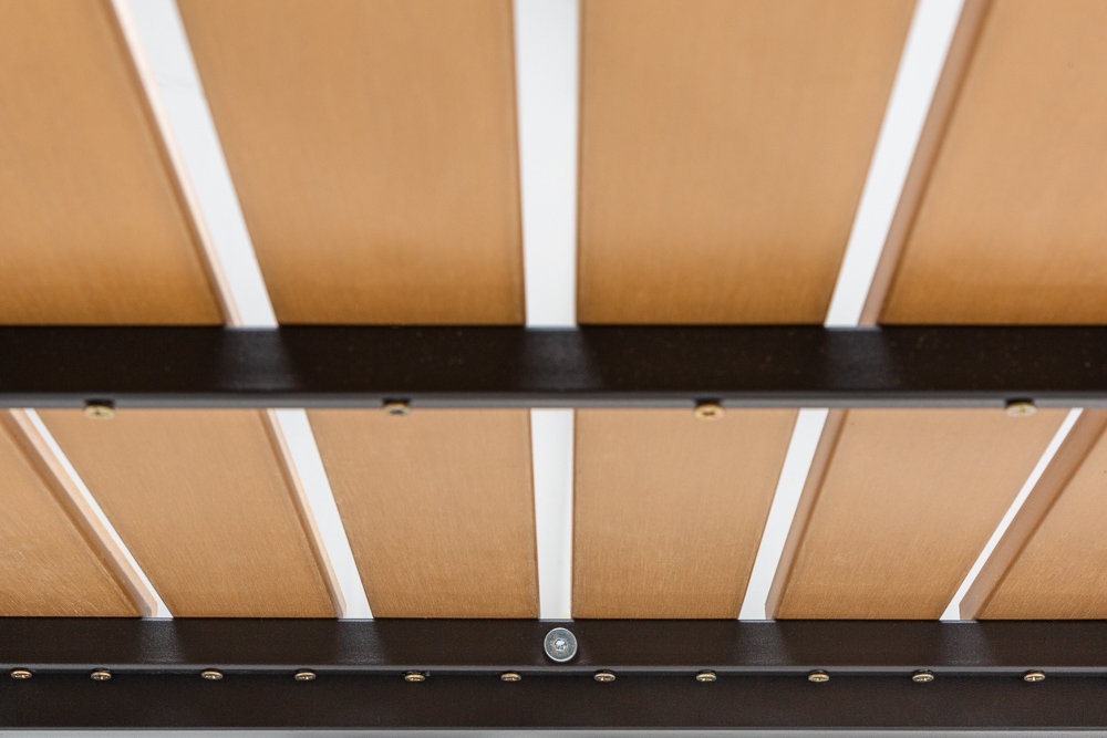 Outdoor Gartentisch ORLANDO LOUNGE 60cm anthrazit natur Aluminium wetterfest