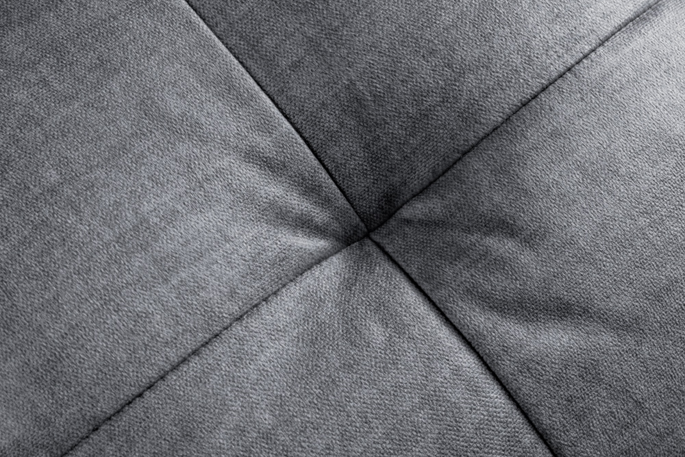 Sofa mit Schlaffunktion SMART 140cm grau hochwertiger Vogue Seiden Samtstoff
