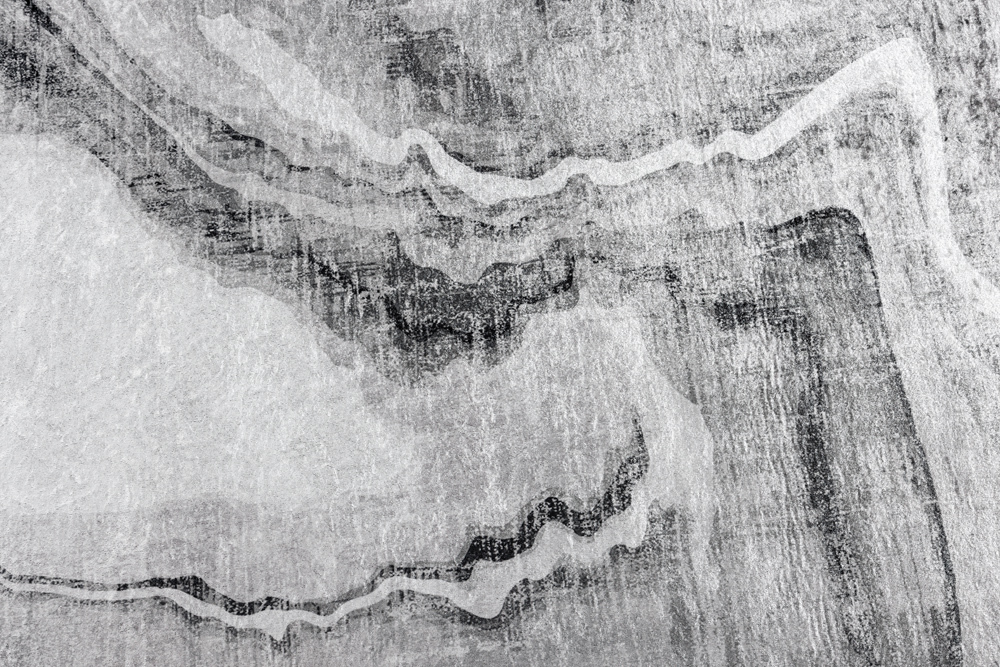 Design Teppich ART RUGS 230x160cm grau weiß Flachgewebe Indoor