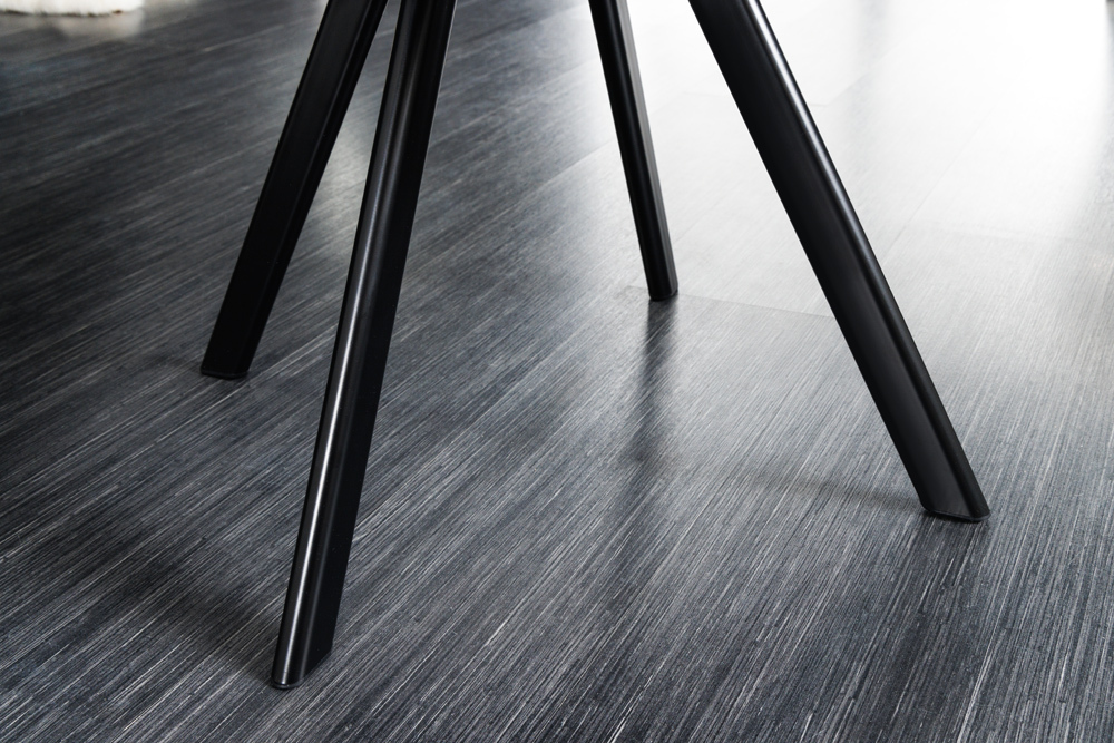 Drehbarer Stuhl THE DUTCH COMFORT Samt grau mit Armlehnen Modern Design