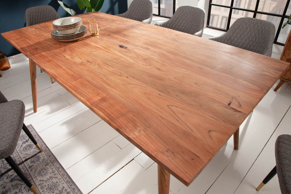 Massiver Esstisch MYSTIC LIVING 160cm Akazie natur Massivholz