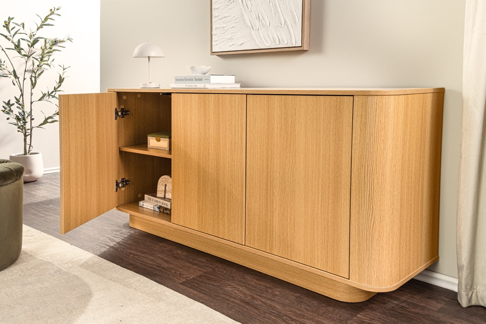 Modernes Sideboard VALHALLA WOOD 160cm natur Eichenholz Kommode