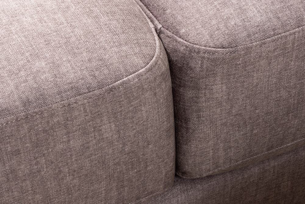 Großes Sofa LOFT 210cm taupe Vogue Velours Samt 3-Sitzer Couch Taschenfederkern