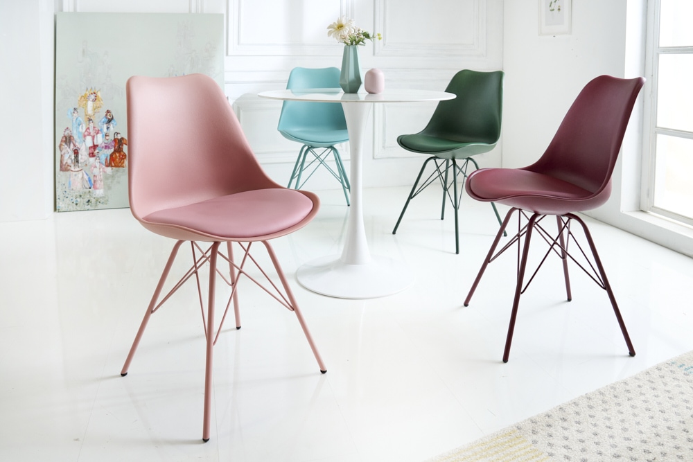 Retro Stuhl SCANDINAVIA MEISTERSTÜCK rosa