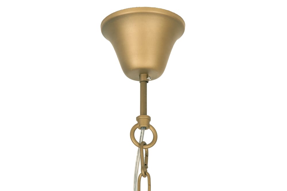 Elegante Hängeleuchte SUNLIGHT 50cm matt gold Hängelampe