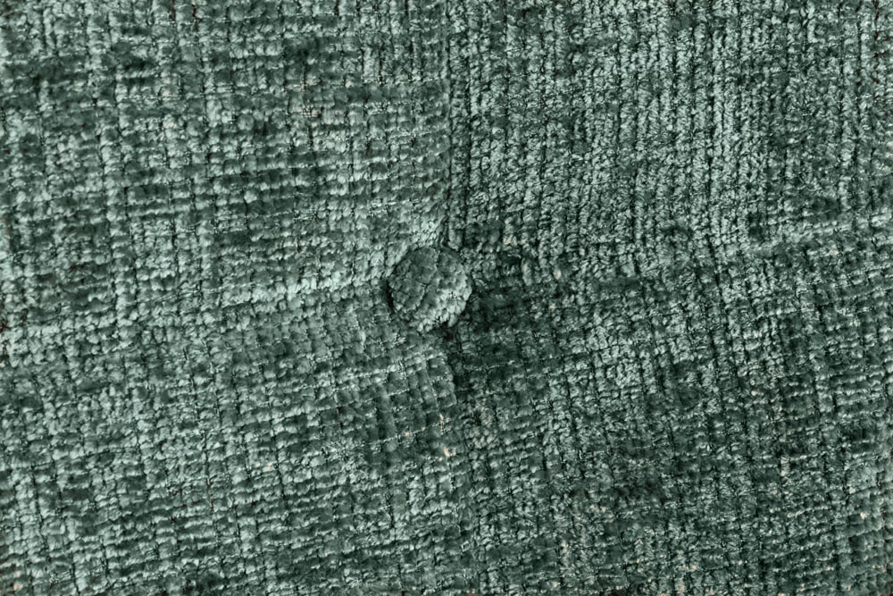 Design Sessel SCANDINAVIA grün Chenille Cremona schwarz Metall mit Armlehne