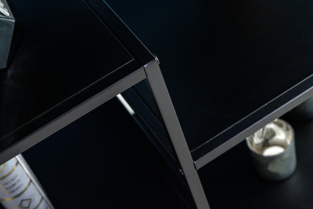 Industrial Regal DURA STEEL 90cm schwarz Metall Konsole