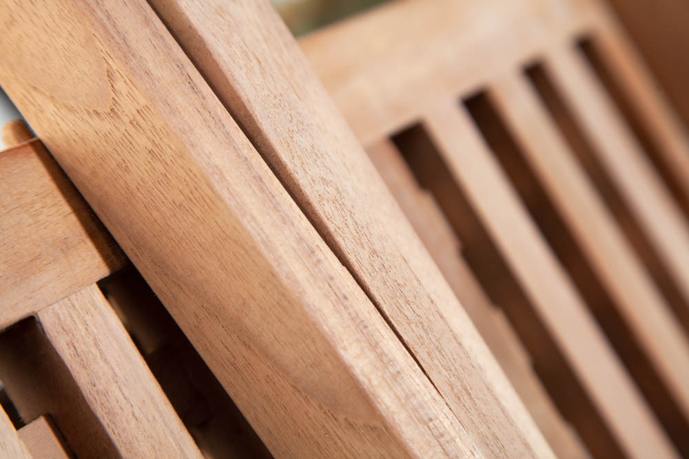 Wetterfester Beistelltisch EMPIRE TEAK 50cm Massivholz klappbar