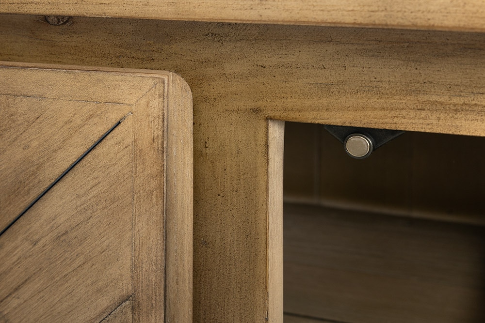 Massives Sideboard HAMPTONS 160cm hellbraun creme Pinienholz