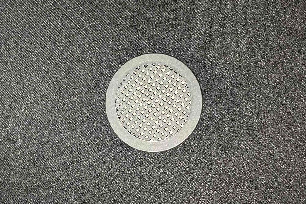 Runder Polsterhocker VOGUE 40cm rosa Samt mit Stauraum