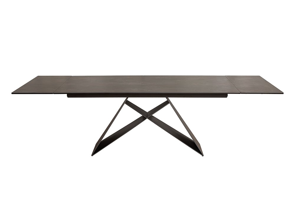 Ausziehbarer Esstisch PROMETHEUS 180-220-260cm Lava Keramik made in Italy