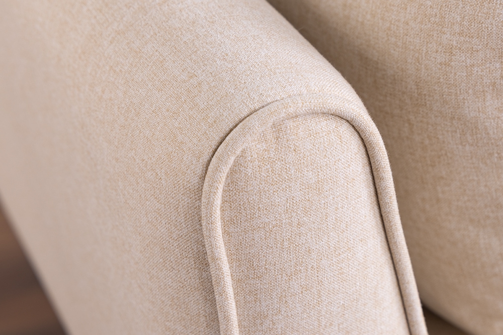 Schlafsofa DIVANI 220cm greige Strukturstoff 3-Sitzer mit Bettfunktion inkl. Kissen