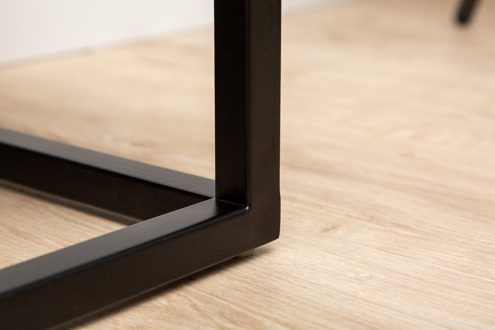 Elegante Sitzbank PETIT BEAUTÉ 110cm smaragdgrün Samt schwarzes Gestell