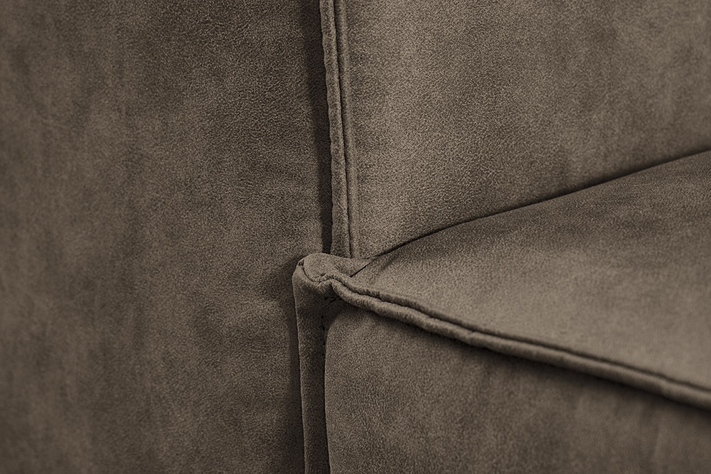 Design 3-Sitzer Sofa BOSSA NOVA 260cm antik taupe Microfaser Couch Wohnzimmer